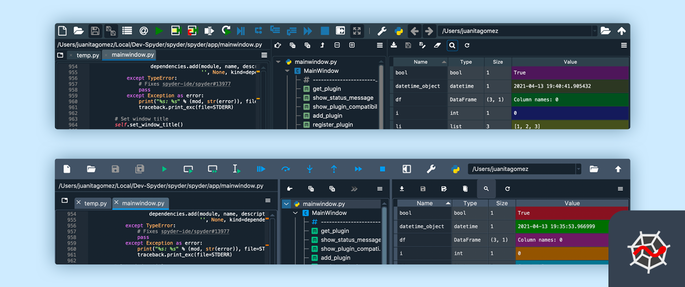 Spot the differences: what is new in Spyder 5?